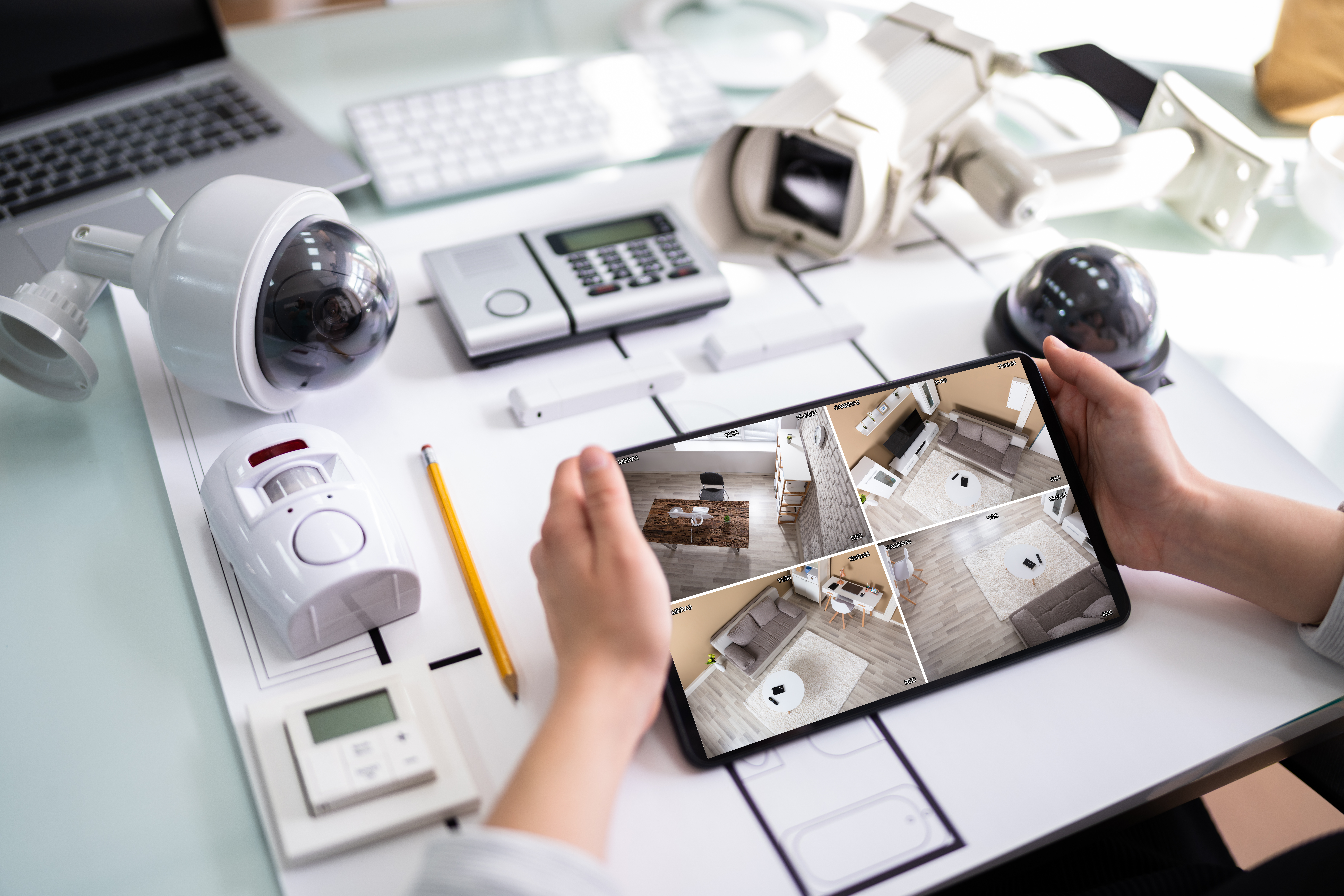 Watching CCTV Surveillance Devices AdobeStock 436370289